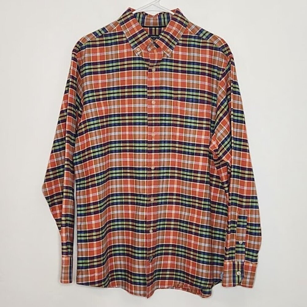 Cremieux Men's Long Sleeve Button-down Shirt Size Large